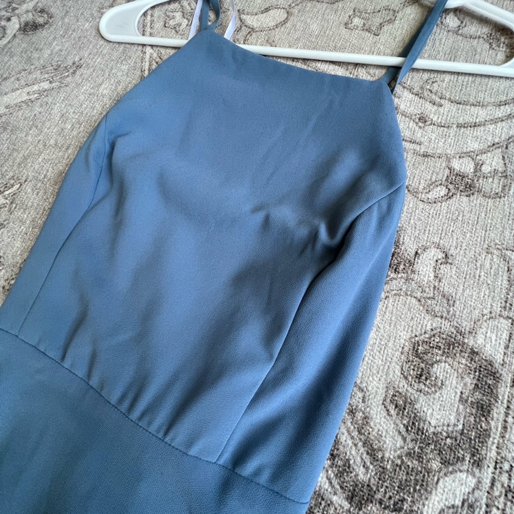 Lulu’s Slate Blue Maxi Dress